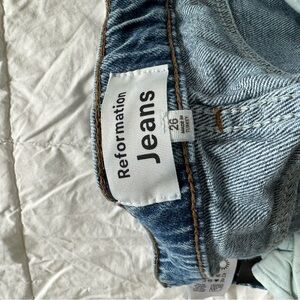 Reformation Blue Jeans